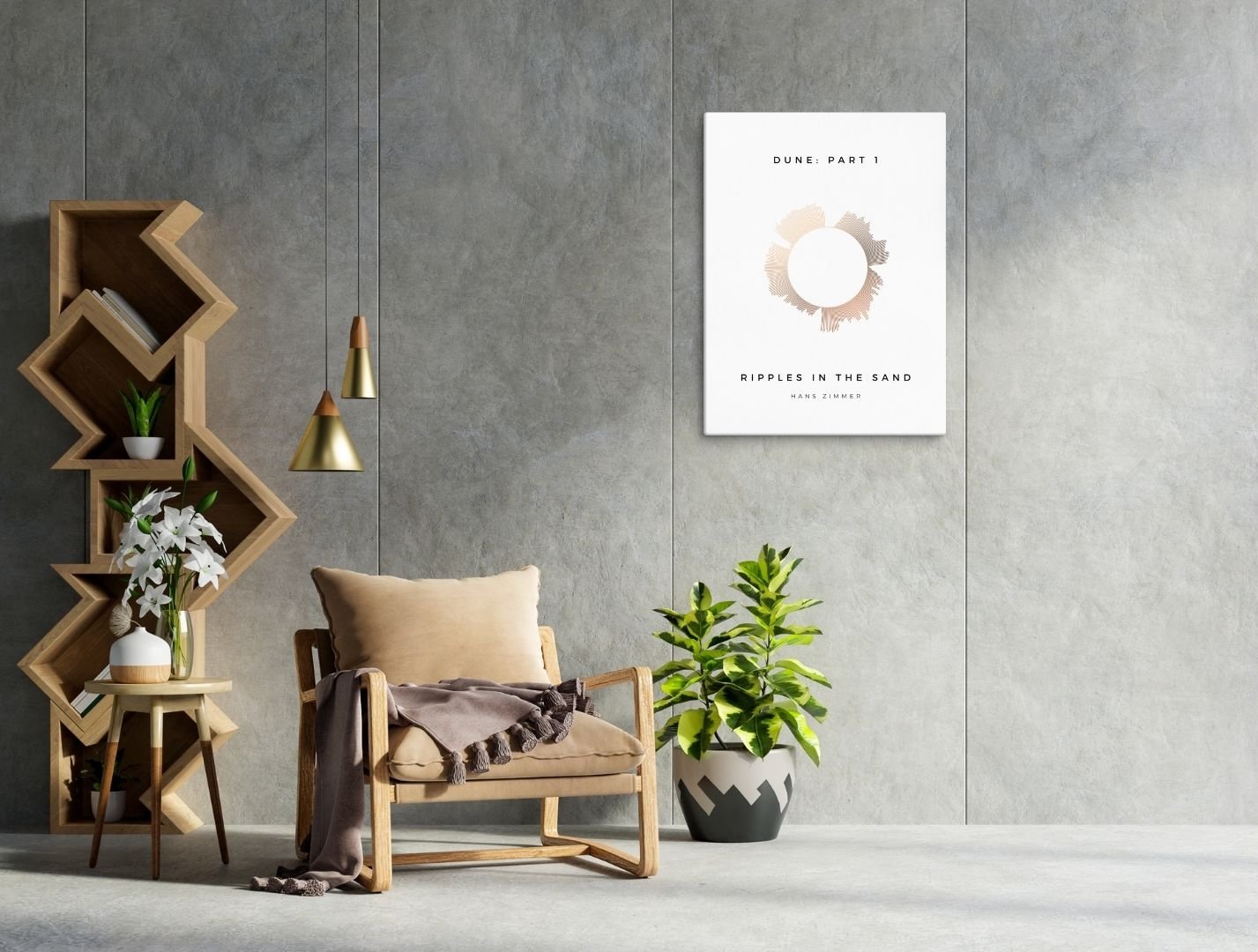 Dune Ripples in the Sand Canvas